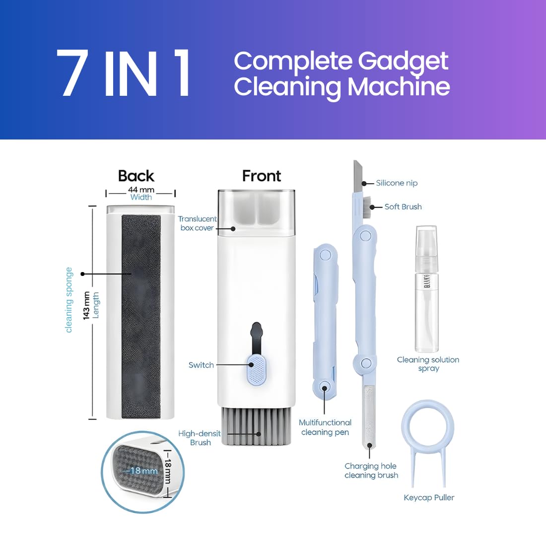QUICLEAN 7-in-1 Electronics Cleaning Kit