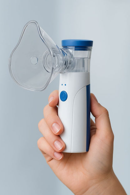 Portable Mesh Nebulizer Machine – Advanced USB Rechargeable Handheld Nebulizer for Adults & Kids | Quiet, Compact & Travel-Friendly Respiratory Care 🌬️